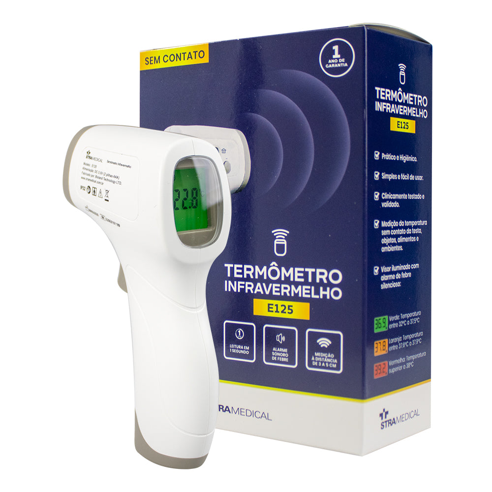 Stra Medical® Termômetro Digital Sem Contato E125